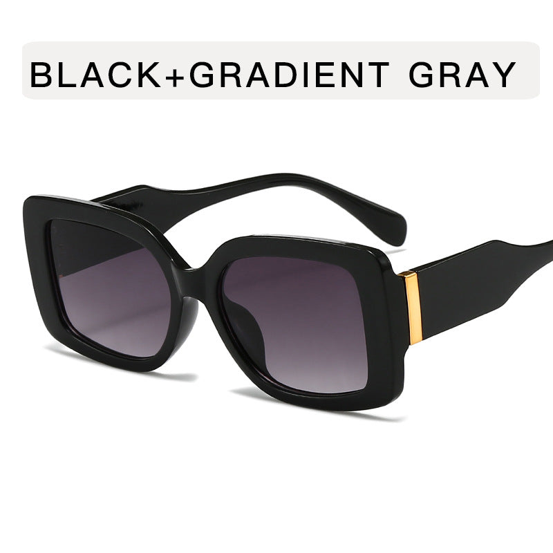 Wholesale Box Retro Sunglasses Women's Personalized Gradient  Sunglasses Large Frame Fashionable Street Beat
